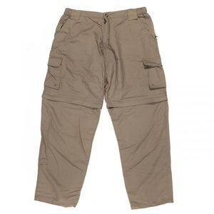 Dakota Grizzly Hiking Nylon Convertible Pants XL Mens Shorts Cargo Java Brown